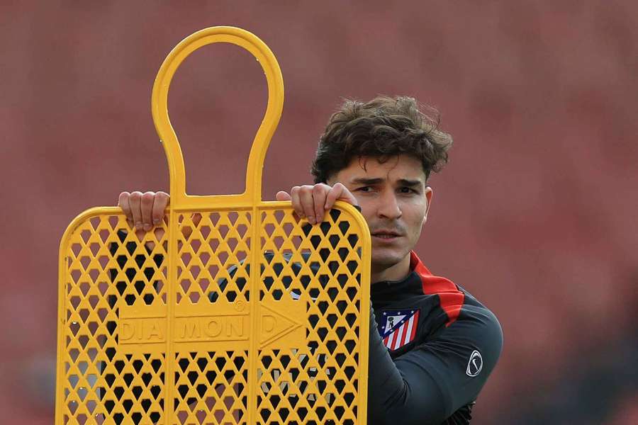 Atletico Madrid striker Julian Alvarez. Atletico Madrid striker Julian Alvarez.