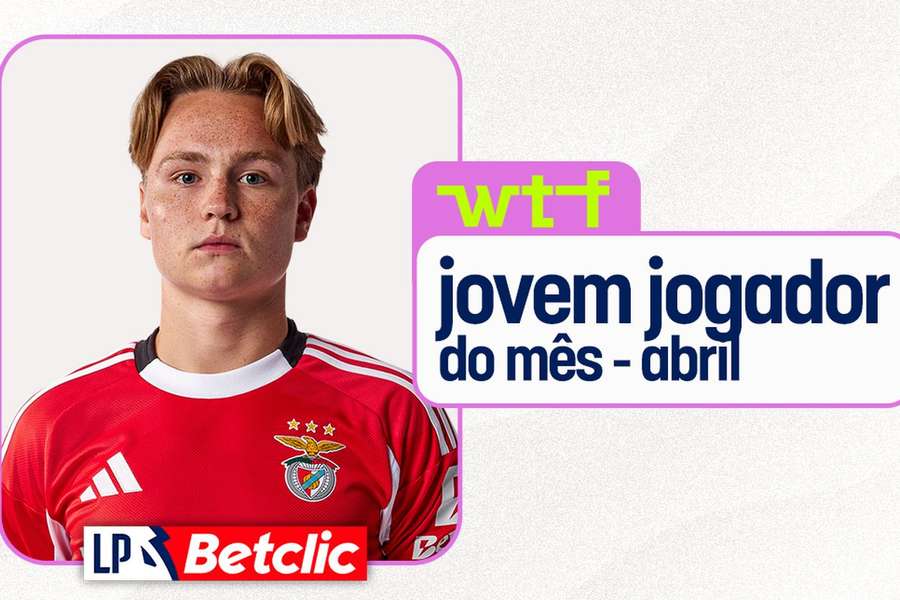 Andreas Schjelderup foi o melhor jovem do mês de abril