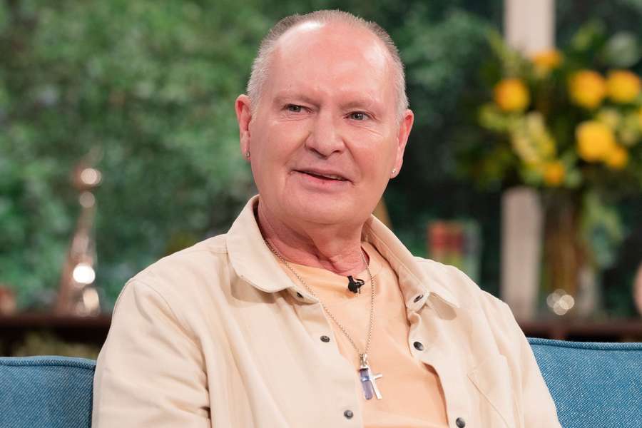 Gascoigne no programa de televisão "This Morning" em abril de 2023