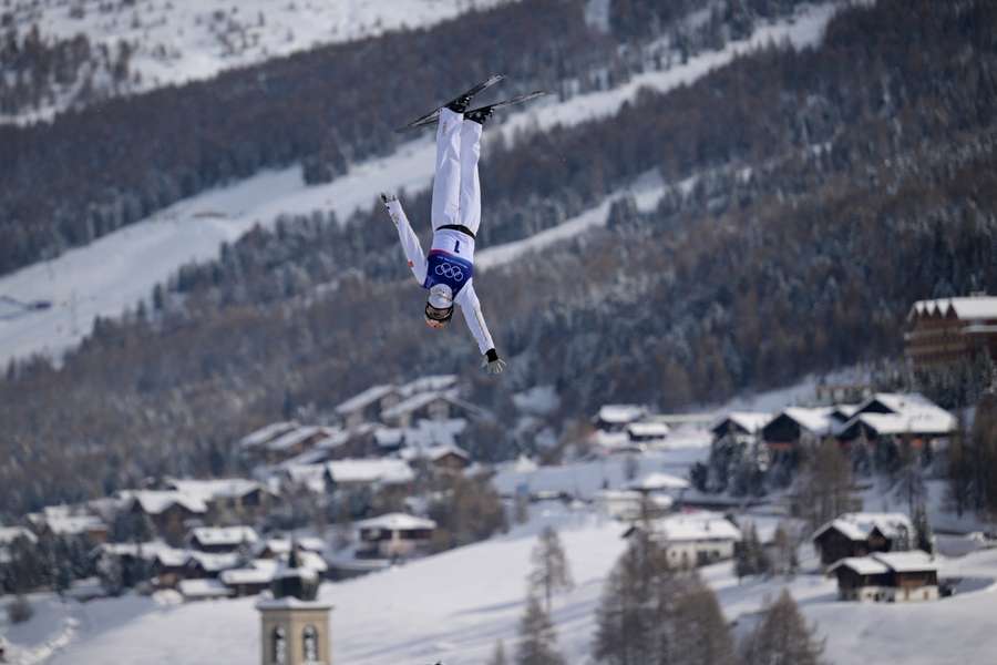 Xu Mengtao en action aux Jeux olympiques d’hiver