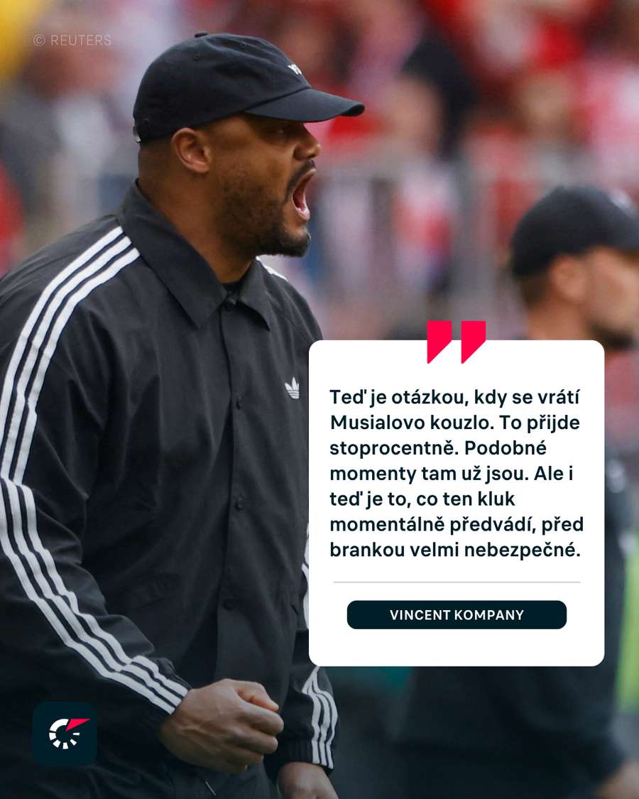Kompany chválil Jamala Musialu.