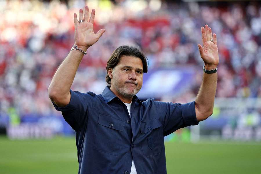 Pochettino après la qualification. Pochettino après la qualification.