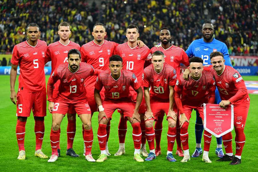 11 de Suiza ante Rumanía, en la clasificación para la Eurocopa 2024