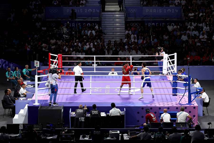 A general view of a bout at Paris 2024