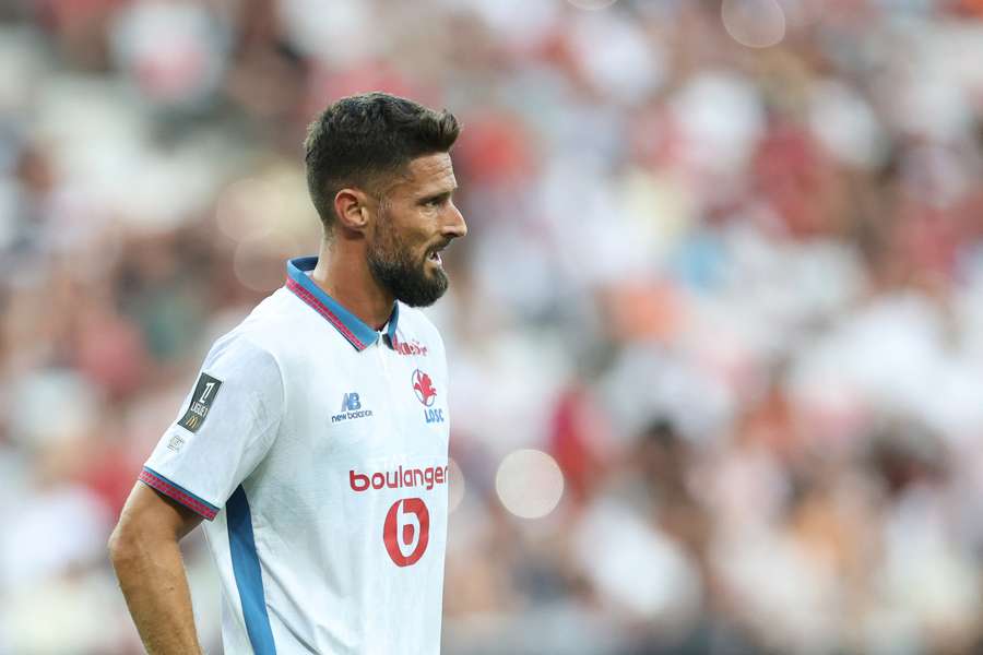 Olivier Giroud avec le LOSC. Olivier Giroud avec le LOSC.