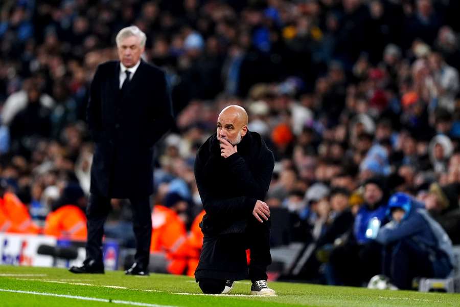 Boas notícias para Carlo (esq.), más para Pep (dir.)