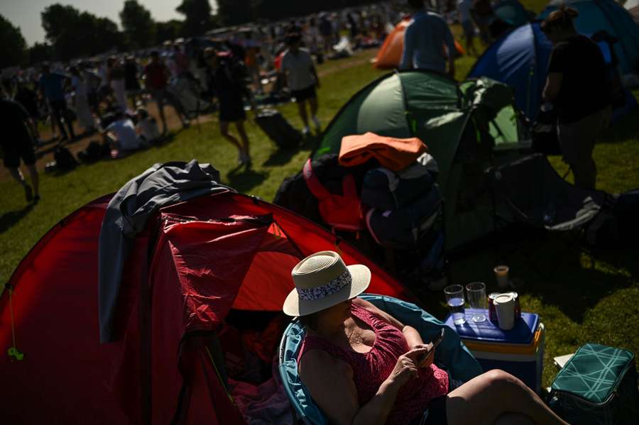 Long queues form annually at Wimbledon