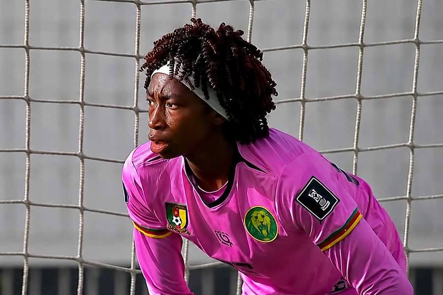 Cameroon's goalkeeper Michaely Bihina