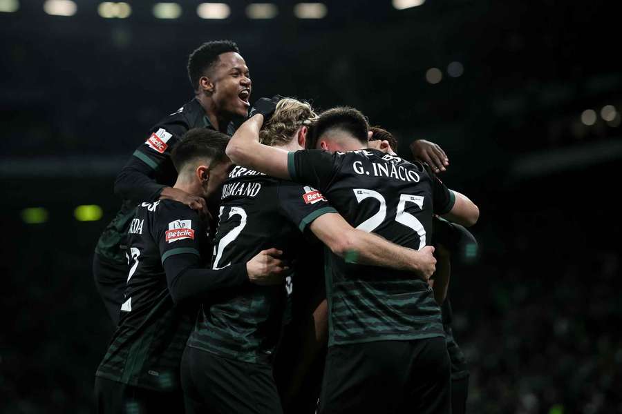 Le Sporting célèbre sa victoire