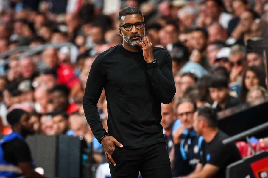Habib Beye lors de la réception de l'OM.