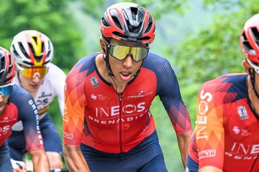 Bernal Egan of INEOS Grenadiers in action during stage 7 of the Criterium du Dauphine Libere