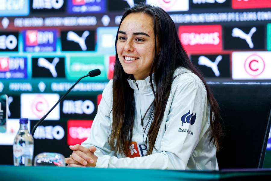 Joana Marchão, en la rueda de prensa.
