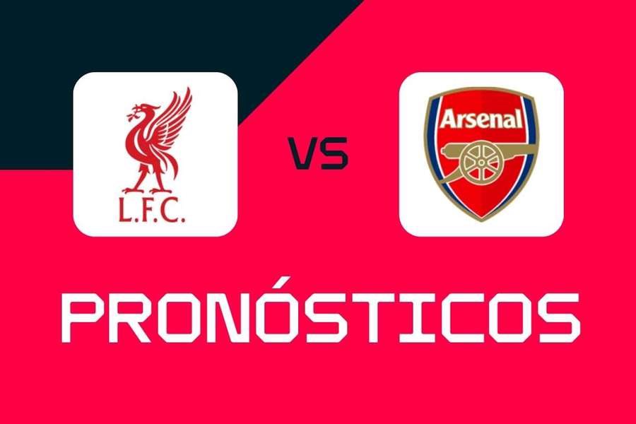 Liverpool vs Arsenal: Pronósticos, mejores apuestas y cuotas (Premier League)