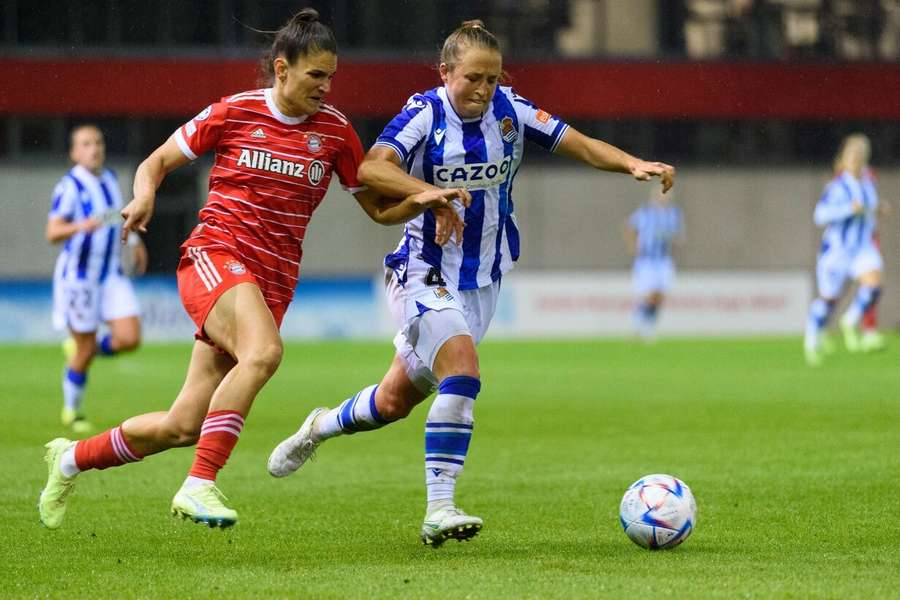 Michaela Specht (rechts) spielte in der Champions League-Qualifikation zuletzt auch gegen den FC Bayern