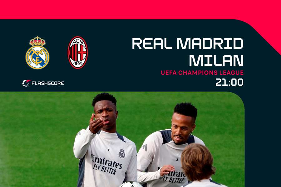 El Real Madrid juega ante el Milan