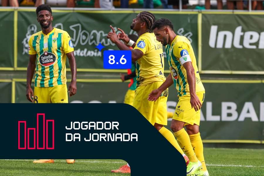 Ivan Cavaleiro celebra golo em Tondela
