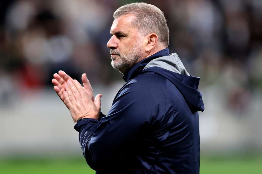 Postecoglou watches on during Spurs' friendly against Newcastle