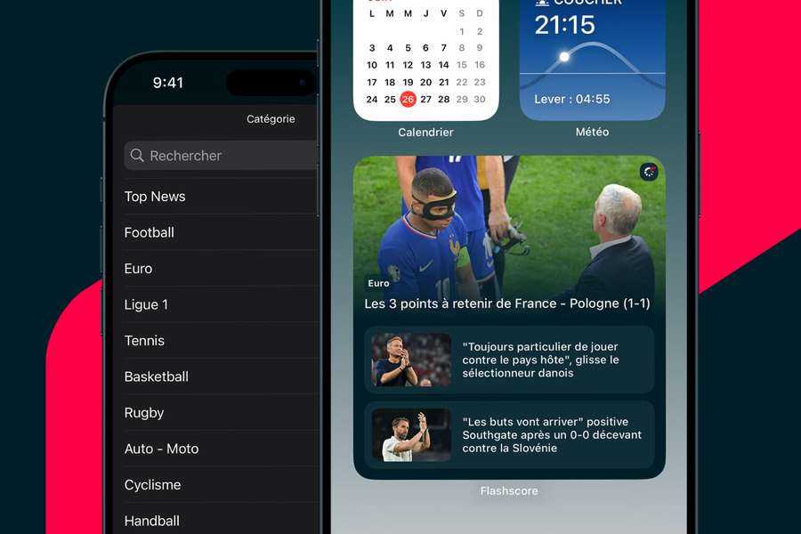 Les dernières informations sportives toujours à portée de main : configurez les widgets Flashscore dans l'application iOS !