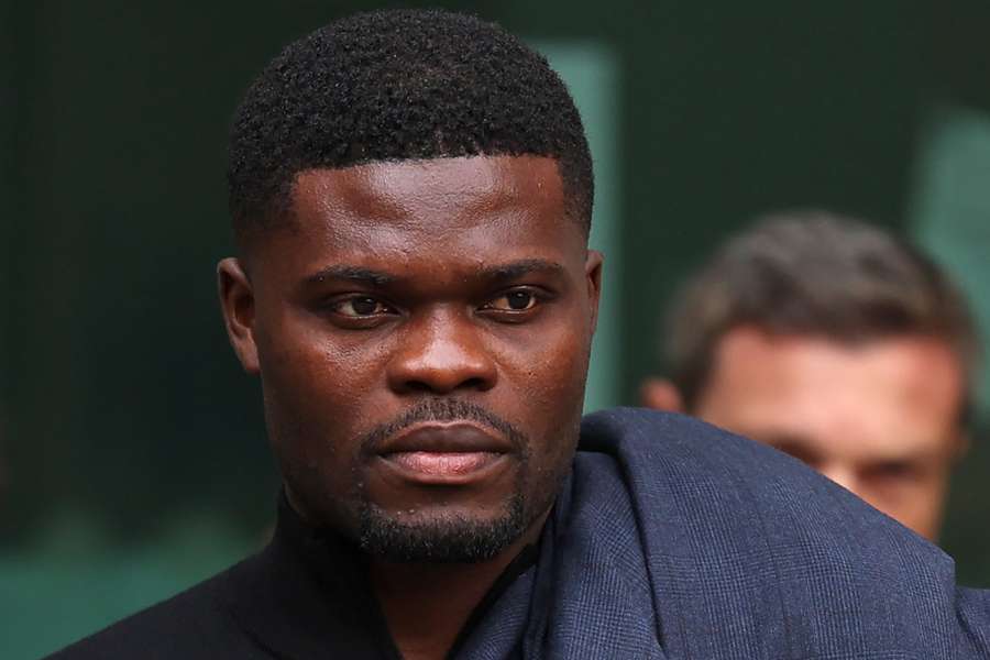 Thomas Partey leaves Westminster Magistrates' Court in London on August 5th, 2025, after being granted conditional bail