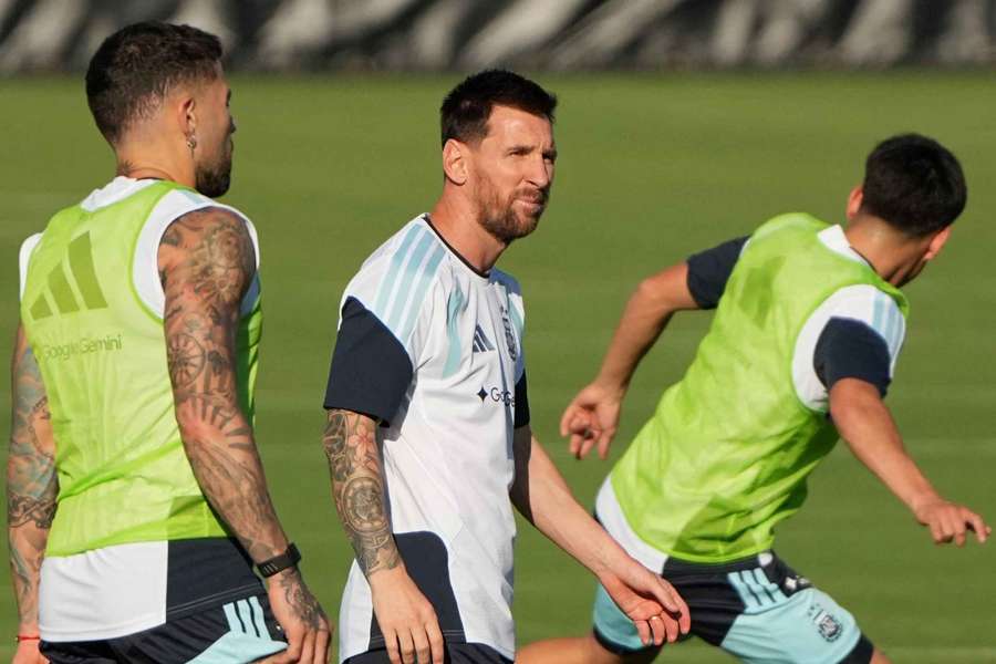Argentina's Lionel Messi takes part in a training session ahead of their first World Cup 2026 match Argentina's Lionel Messi takes part in a training session ahead of their first World Cup 2026 match