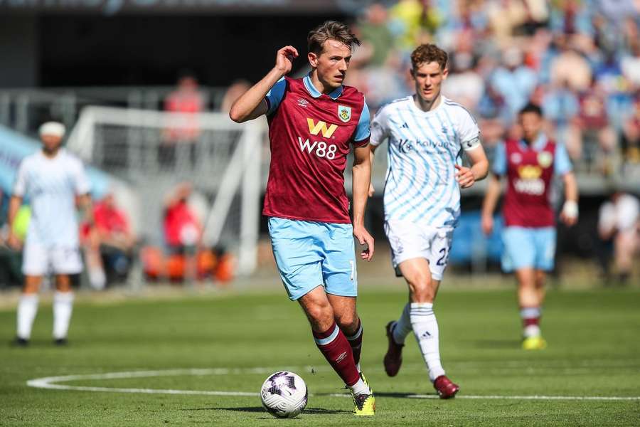 Sander Berge of Burnley in action