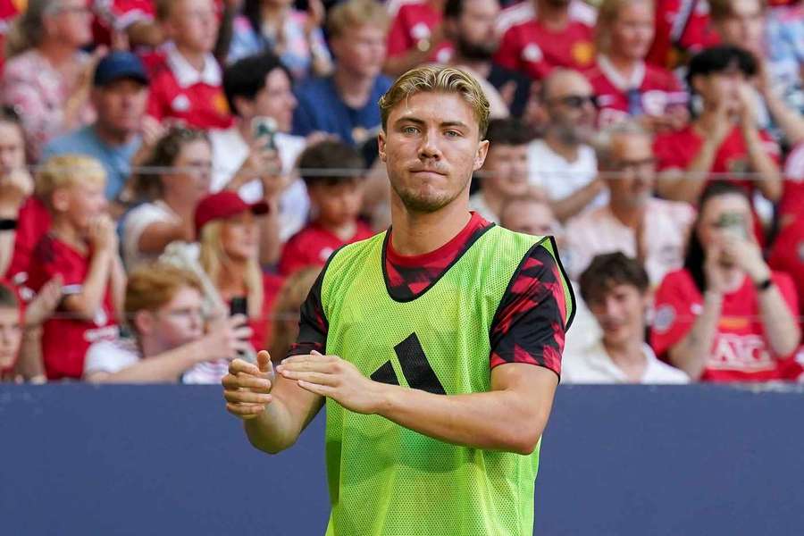 Rasmus Hojlund, jugado del United