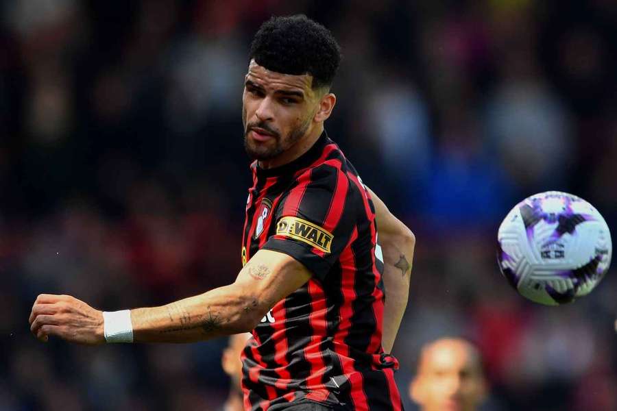 Dominic Solanke em ação pelo Bournemouth