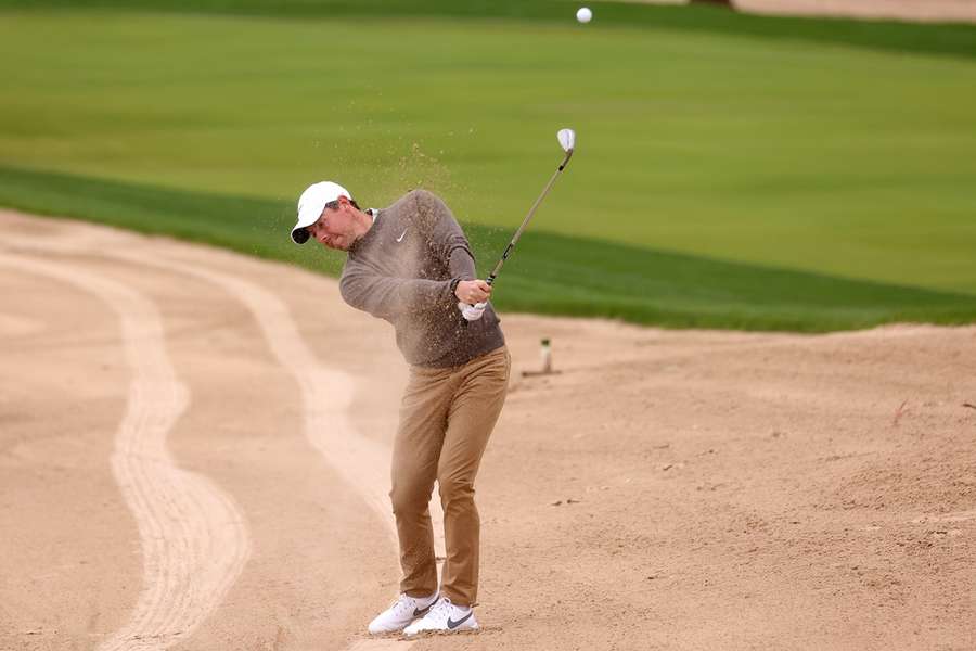 Rory McIlroy holed out for an eagle on the penultimate hole of his opening round