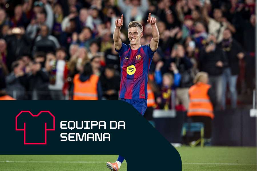 Dani Olmo brilhou pelo Barcelona frente ao Alavés Dani Olmo brilhou pelo Barcelona frente ao Alavés