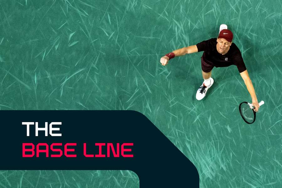 Sinner celebrates his victory in Paris