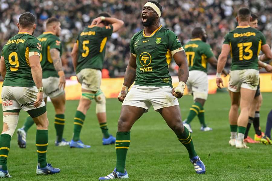 South Africa captain Siya Kolisi scored a try in the first half South Africa captain Siya Kolisi scored a try in the first half