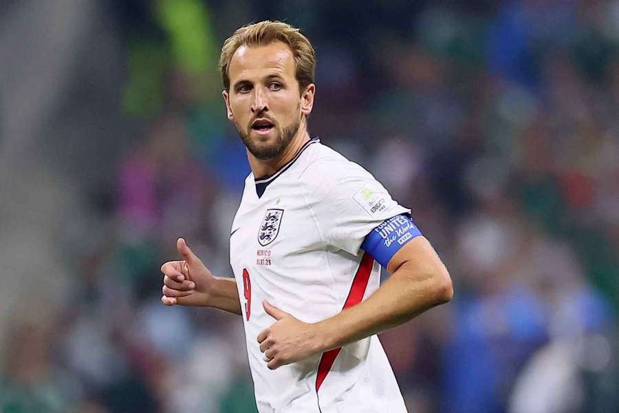 England's Harry Kane during the match