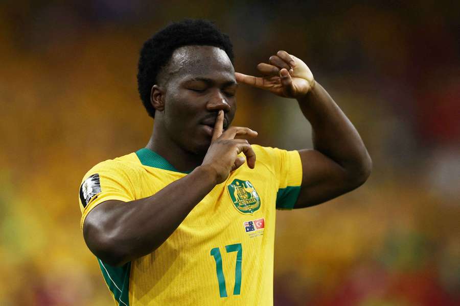 Nestory Irankunda a marcat primul gol al Australiei Nestory Irankunda a marcat primul gol al Australiei