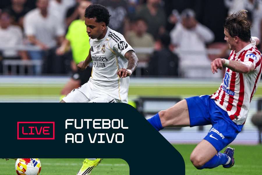 Rodrygo em Real Madrid x Atlético de Madrid, pela Supercopa da Espanha