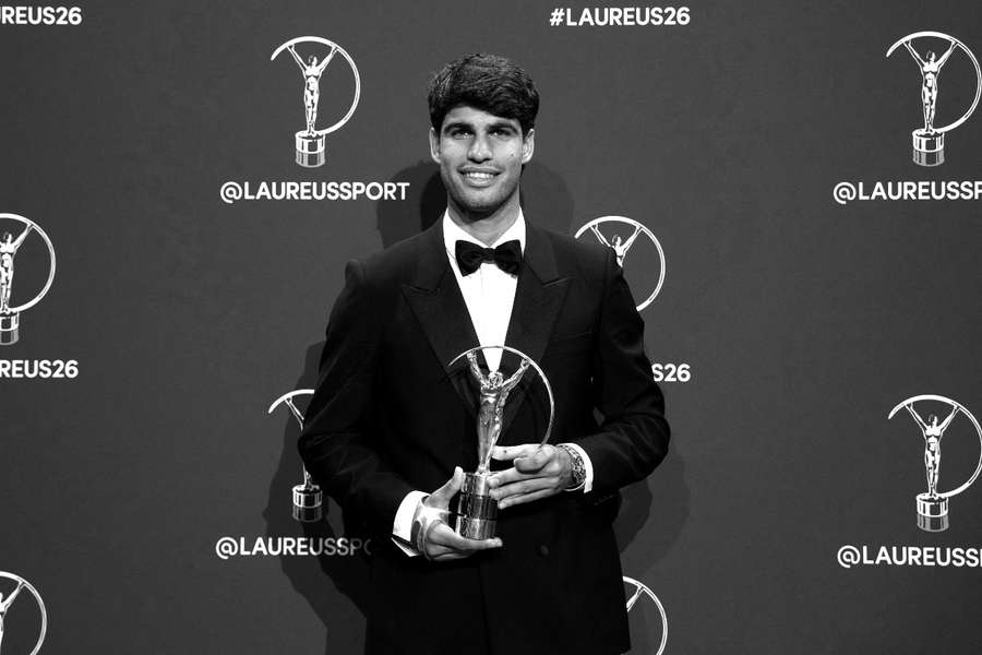 Carlos Alcaraz, en los Premios Laureus en Madrid