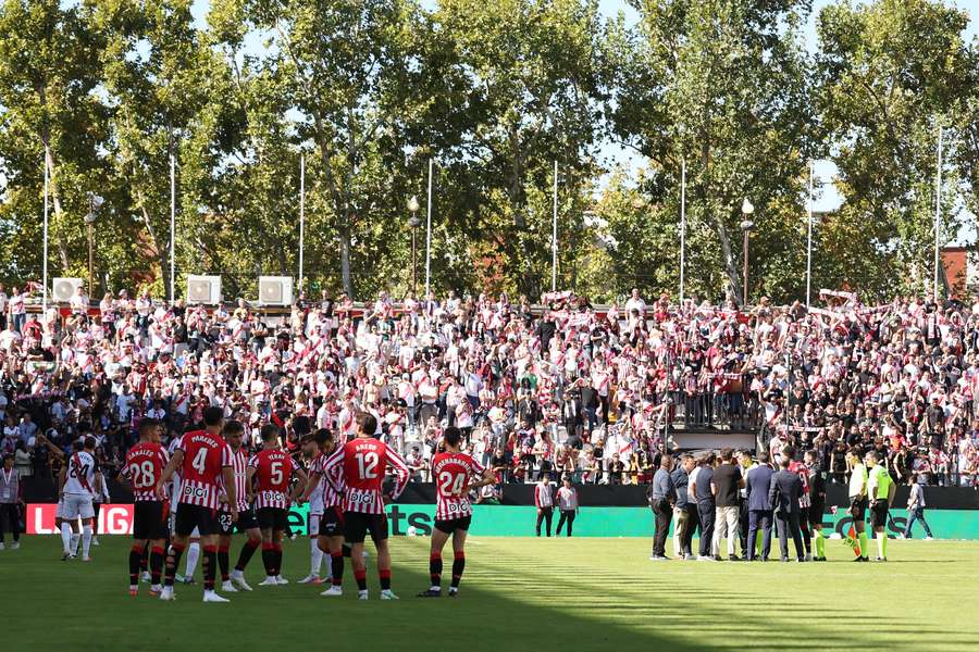 Partido entre el Rayo y el Athletic
