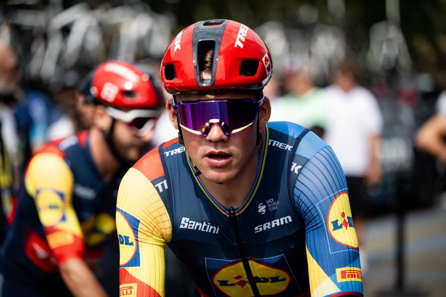 Mads Pedersen styrtede på femte etape af årets Tour de France og måtte lørdag udgå.