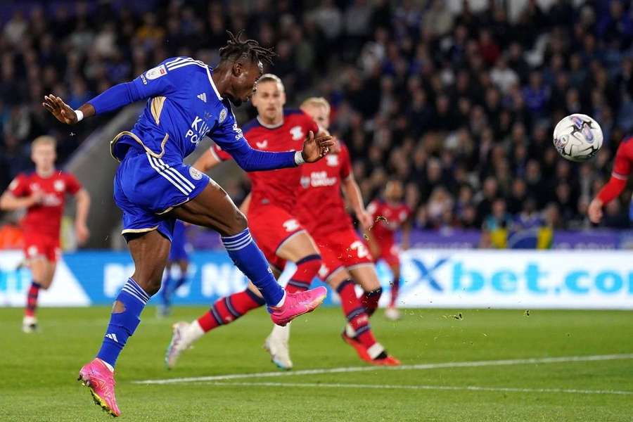Fatawu Issahaku in action for Leicester City