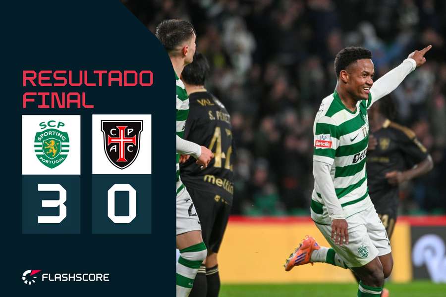 Geny Catamo bisou em cinco minutos no triunfo do Sporting
