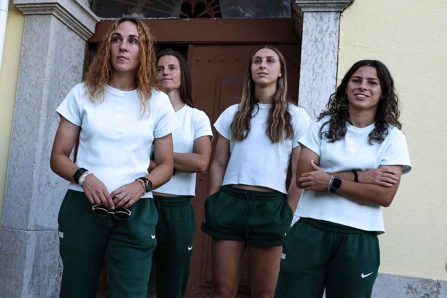 As jogadoras do Sporting na Fundação Maria Droste As jogadoras do Sporting na Fundação Maria Droste