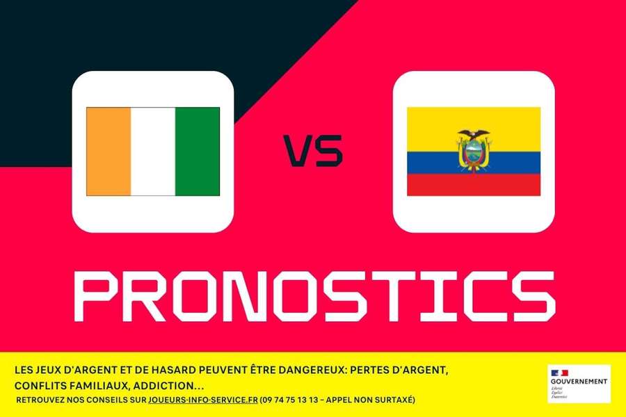 Côte d'Ivoire - Équateur : Pronostics, meilleurs paris et cotes (Coupe du monde) Côte d'Ivoire - Équateur : Pronostics, meilleurs paris et cotes (Coupe du monde)