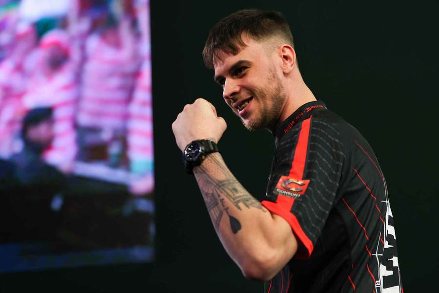 Dom Taylor bei seiner Erstrunden-Partie.