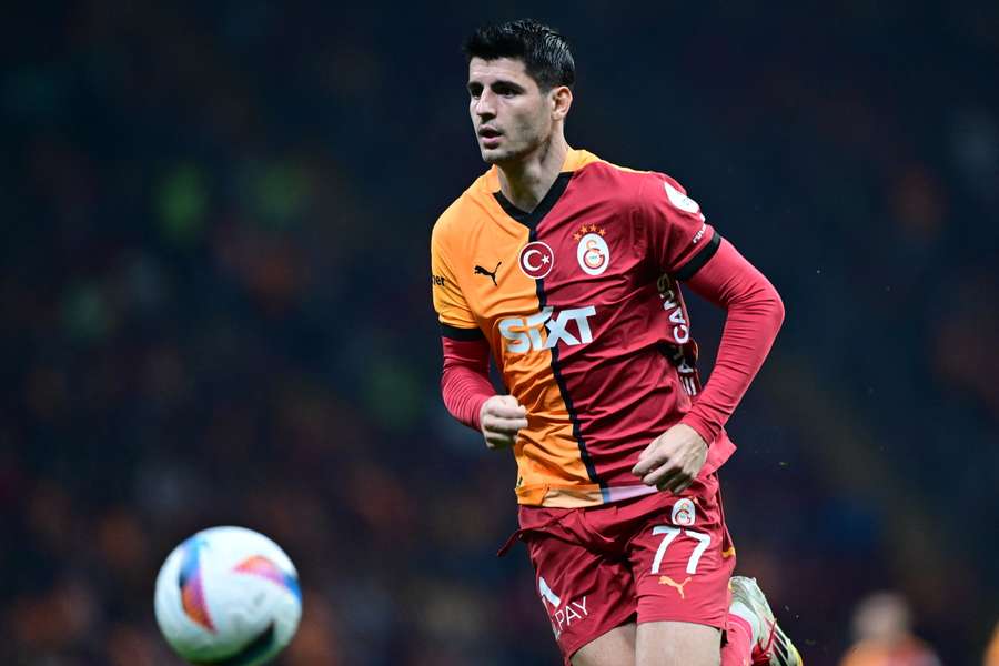 Morata, durante un partido con el Galatasaray