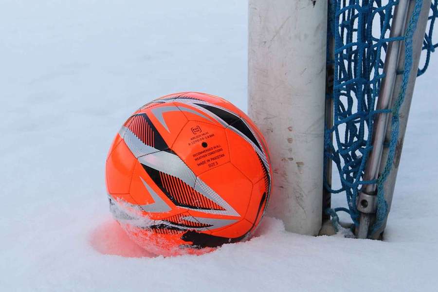 Huge amounts of snow has forced organizers to postpone the Danish Superliga restart