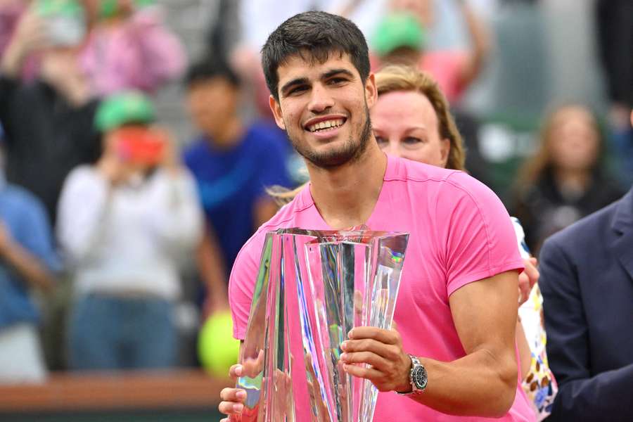 Carlos Alcaraz won the men's Indian Wells title in 2023.