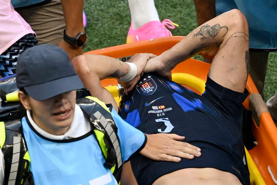 Ugarted picked up a knee ligament injury