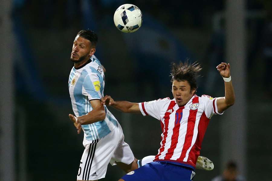 Martin Demichelis in action for Argentina