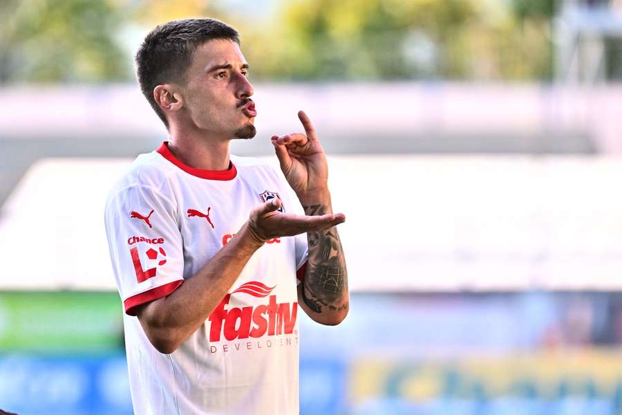 Gólová oslava Antonína Vaníčka Gólová oslava Antonína Vaníčka