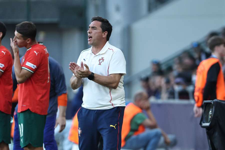 Rui Jorge no último jogo ao serviço dos sub-21