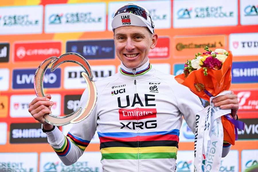 Tadej ogacar po zwycięstwie w Mediolan-San Remo zasugerował, że więcej nie wystartuje Tadej ogacar po zwycięstwie w Mediolan-San Remo zasugerował, że więcej nie wystartuje